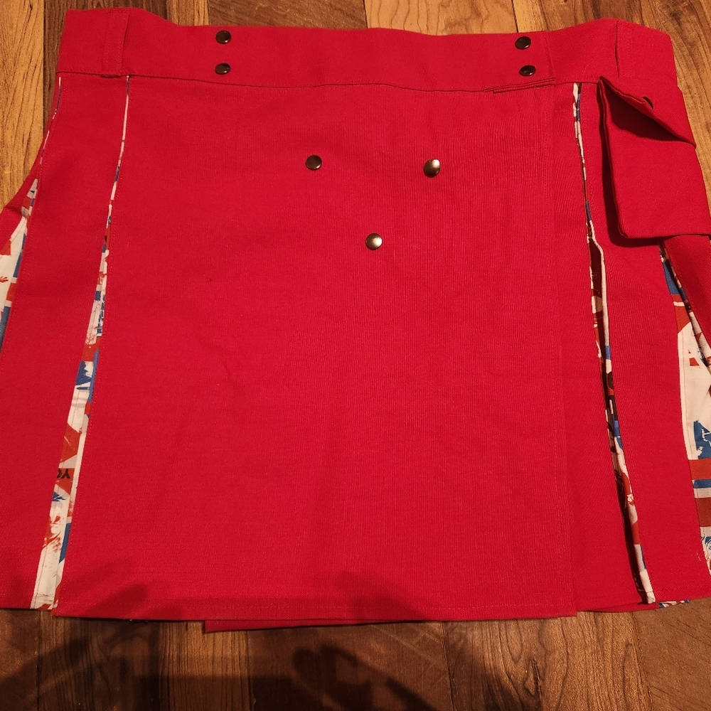 Red the Who Cargo Kilt (size 46-48" waist)